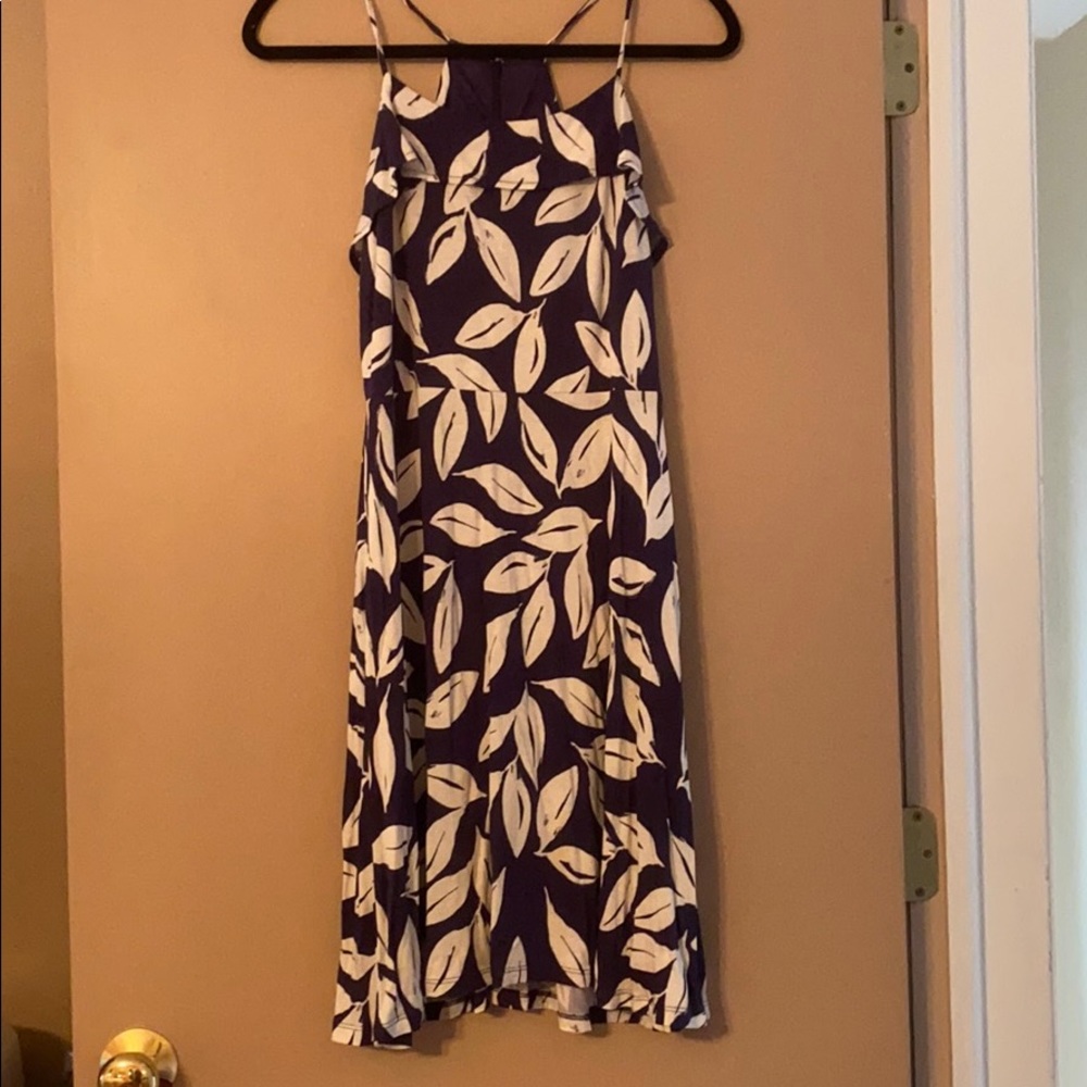 Purple and cream Loft Dress